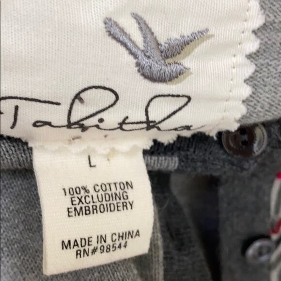 Tabitha L Anthropologie cotton button down sweater - Picture 2 of 6